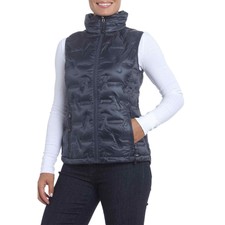 New Gerry Peak Vest S Womens Blue Puffer Down Filled Full Zip Pockets