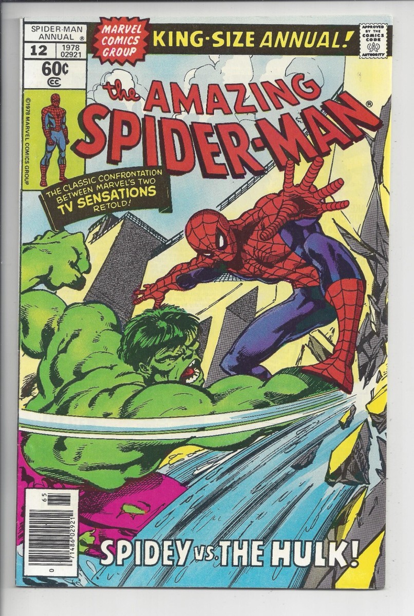 UKヴィンテージ　ハードカバー洋書　SPIDER-MAN ANNUAL 1978 Spider-Man Annual #12 VF(8.0) 1978 - Classic Byrne Hulk Battle