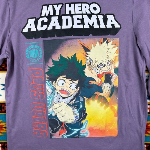 Camiseta My Hero Academia Manga Larga Gráfica Anime Camisa Púrpura - Imagen 4 de 7