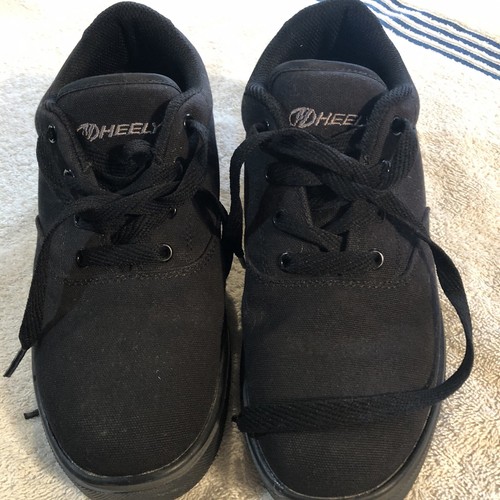 HEELYS MEN'S 7 LAUNCH BLACK CANVAS 