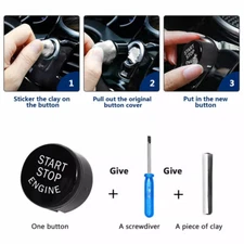 BLACK PUSH START BUTTON REPLACEMENT SPORTS FOR BMW F10 F20 F30 X5 F Series