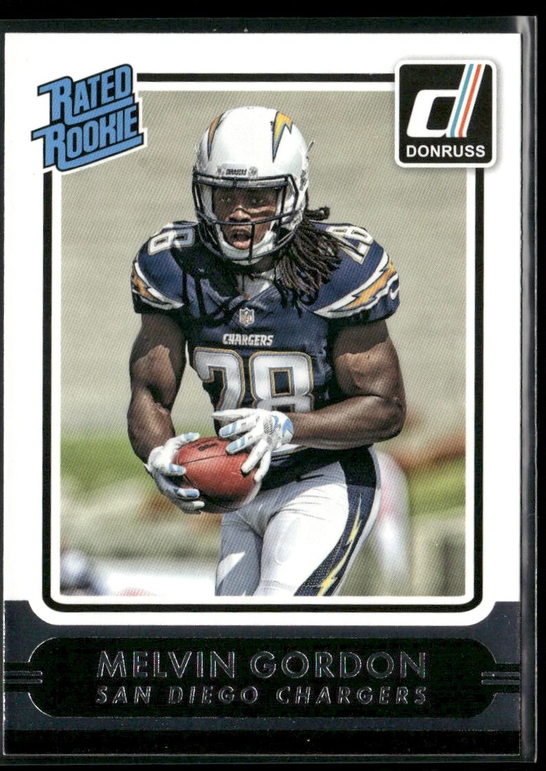2015 Donruss Rated Rookie Melvin Gordon Rookie San Diego Chargers #208