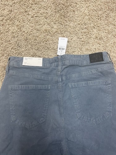 New American Eagle Women’s 14 Regular Corduroy Mom Stretch Jeans Pants Blue - Picture 3 of 4
