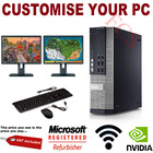 ULTRA FAST Gaming PC Bundle Intel Core i7 8GB 1TB Windows 10 GT730 DUAL SCREEN
