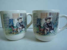 Vintage Wolters noordhoff Ot und Sien 2 Tassen Becher 2004 Bilder Motiv
