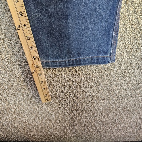TicoMela FR Carpenter Jeans Mens 38x32 Straight Double Knee Cat2 Blue Denim - Picture 15 of 16