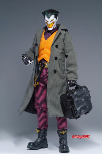 1:12 Male Gray Long Coat Windbreaker Clothes Fit 6'' Soldier Action figure Body - Picture 4 of 6
