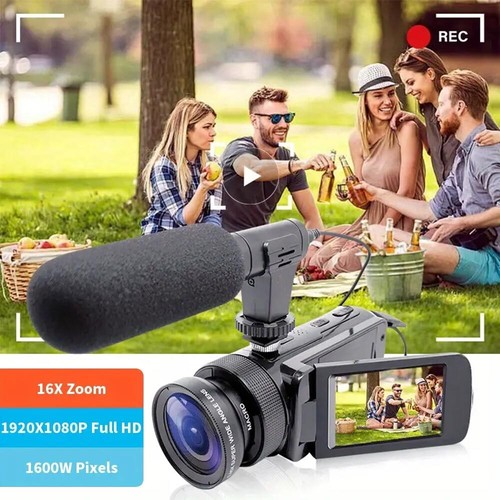 16X Digital Zoom Video Camera 1080P HD Youtube Anti-shake Camcorder w/Microphone - Picture 10 of 20