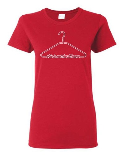 This is Not Heath Care Coat Hanger Pro Choice Junior Fit Damas Camiseta 169 - Imagen 21 de 36