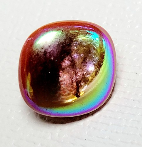 7 Brown Iridescent Round Square Shank Button 1986 The Collection La Mode New - Picture 2 of 15