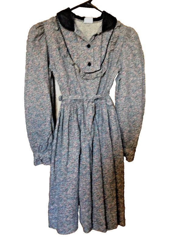 YSL  Yves St. Laurent - Saks 5th Ave  80's Designer Teen Dress - Navy Velvet  12