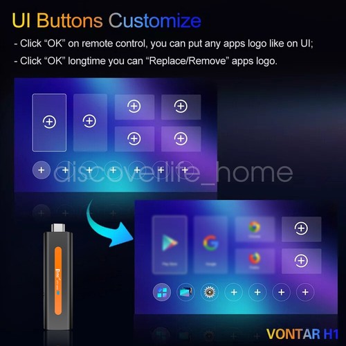 8K HD Smart TV Stick Android 14 2GB+16GB 2.4G&5G Dual Wifi BT5.0 Media Player US - Picture 12 of 24