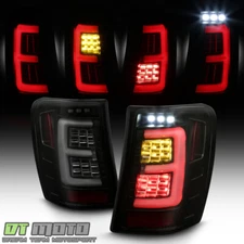 [Upgrade w/Full LED] Black Smoked For 1999-2004 Jeep Grand Cherokee Tail Lights