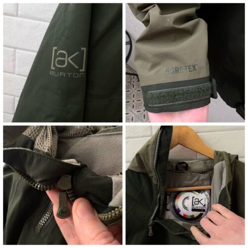 Giacca Burton AK 2L Jussi Anorak Gore-Tex sci snowboard verde taglia S - Foto 8 di 22