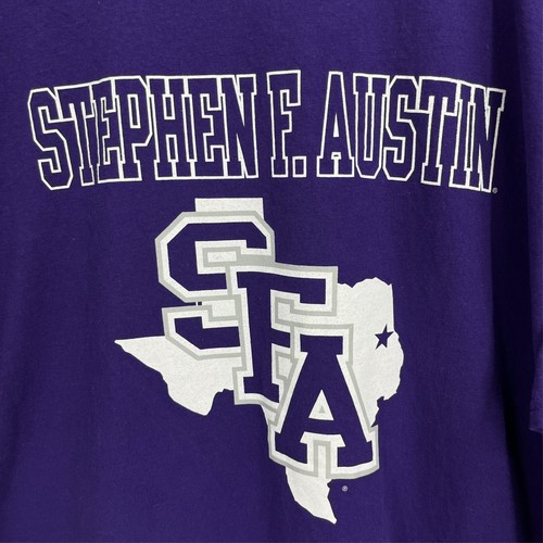 Russell Athletic T-Shirt Men's 2XL Purple Stephen F. Austin Lumberjacks SFA - Picture 4 of 9