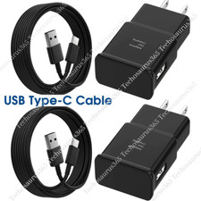 2 Pack For Samsung Galaxy S21 S20 A51 A14 A13 5G A12 Fast Charger  USB-C Cable