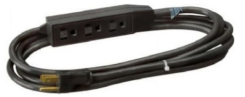 (24) 04005ME 6' 16/3 SJTW Black Indoor Extension Cords w Inline On/Off Switch - Picture 3 of 4