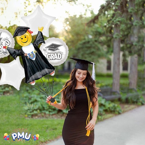 PMU Graduation Jumping Smiley Grad Balloon Bouquet (5/Pkg) Pkg/1 - Imagen 76 de 89