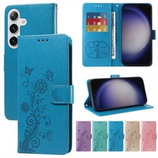 Custodia a portafoglio in pelle PU goffrata per Samsung S24 S23 S22 S9