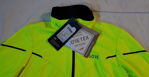 GORE Wear NWT R5 Gore-Tex Infinium Women's Cycling Running Jacket SZ L Neon/Blk - Picture 2 of 8