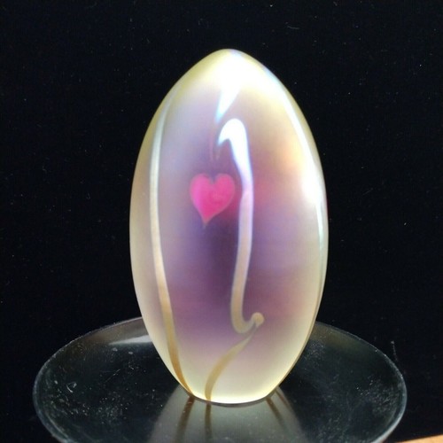 Vintage CORREIA 1987 Signed Paperweight hand Blown Studio Art Glass - 第 1/6 張圖片