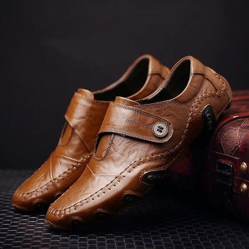 High Quality Soft Leather Casual Shoes Men's Slip on S Loafers Fashion Moccasins - Picture 9 of 21