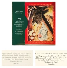 Boxed Scripture Christmas Cards by Good News Greetings 33 Cards & 41 Envelopes