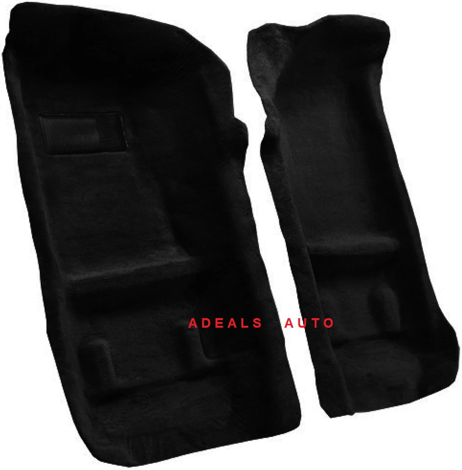 ACC 70-73 DATSUN 240Z MOLDED 80/20 LOOP 2PC BLACK CARPET RUG - Image 2 of 3