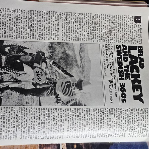 Motorcyclist Magazine April 1976 Brad Lackey Husqvarna 360 1976 All-Star Awards - Imagen 7 de 8