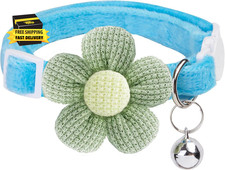 Breakaway Cat Collars with Bells, Kitten Collar for Girl Boy Adjustable Safety