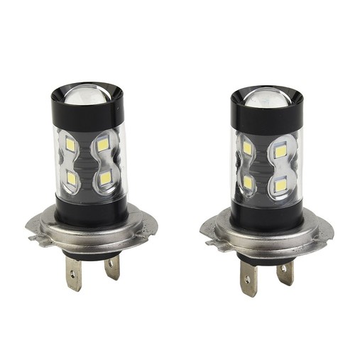 H7 High Power LED Lamp Set of Two Perfect for Daytime Running and Fog Lights - Picture 2 of 12