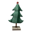 NEW Handmade Repurposed Christmas Tree Vintage Chenille Vintage Bobbin Baseboard