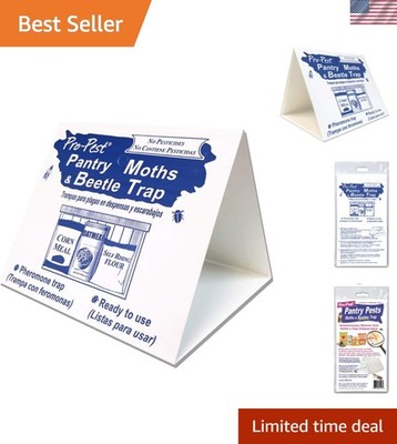 Pro Pest Pantry Traps: 2 Pre-Baited, Easy-to-Use Moth & Beetle Solutions