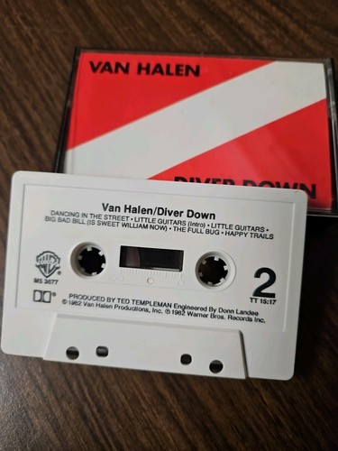 Van Halen 1982 Diver Down cassette tape, with David Lee Roth. - Bild 2 von 5