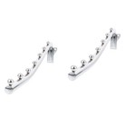 Set of 2 Garment Wall Rack Hangers with Hooks Folding Mounted Clothes