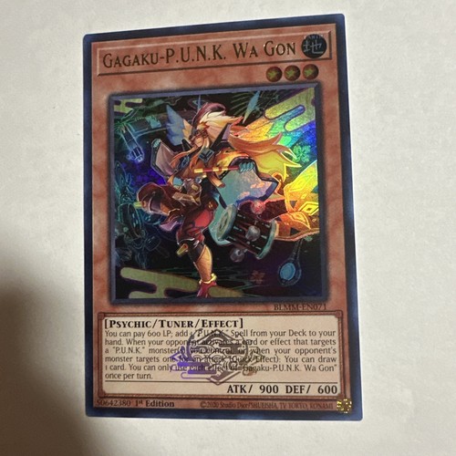 Gagaku-P.U.N.K. Wa Gon BLMM-EN071 Battles of Legend: Monster Mayhem 1st Edition - Picture 8 of 9