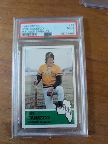 1983 Fritsch Madison Muskies #13 Jose Canseco - PSA 9