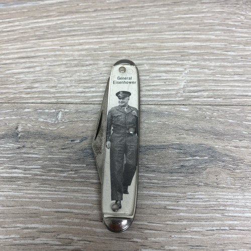 Vintage Novelty Pocket Knife General Eisenhower Folding USA