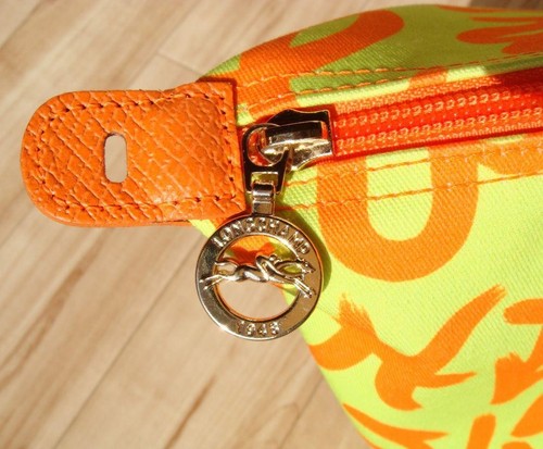Nuevo Bolso de Mano JEREMY LONGCHAMP Jeremy Scott Amarillo Naranja Zodiaco Graffiti - Imagen 11 de 12