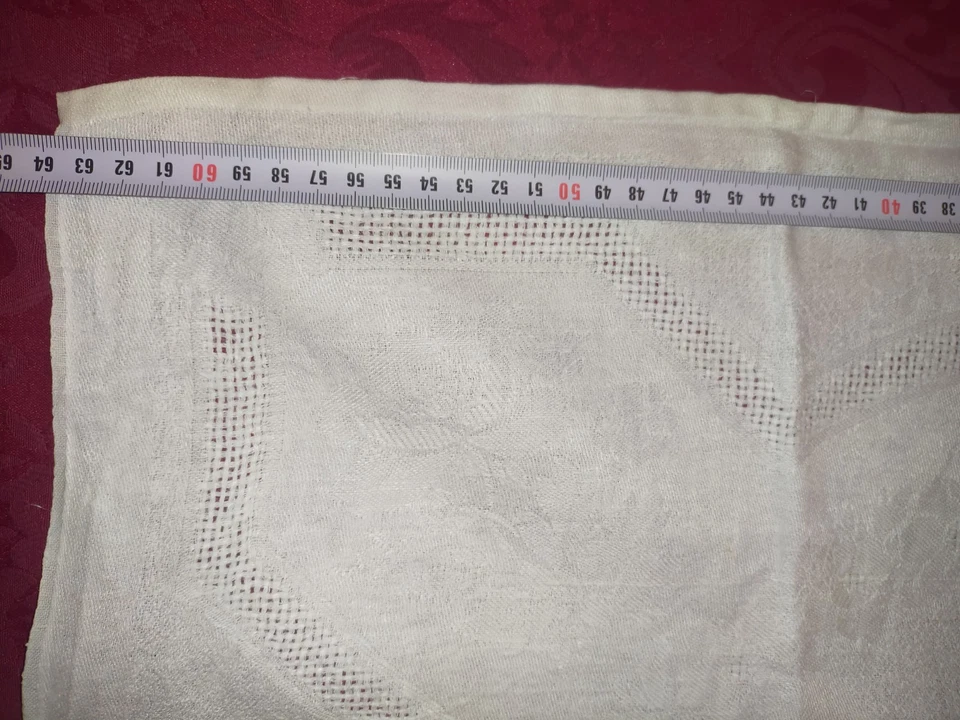 12  serviettes de table en coton damassé monogramme ''PF'' - Photo 2/4