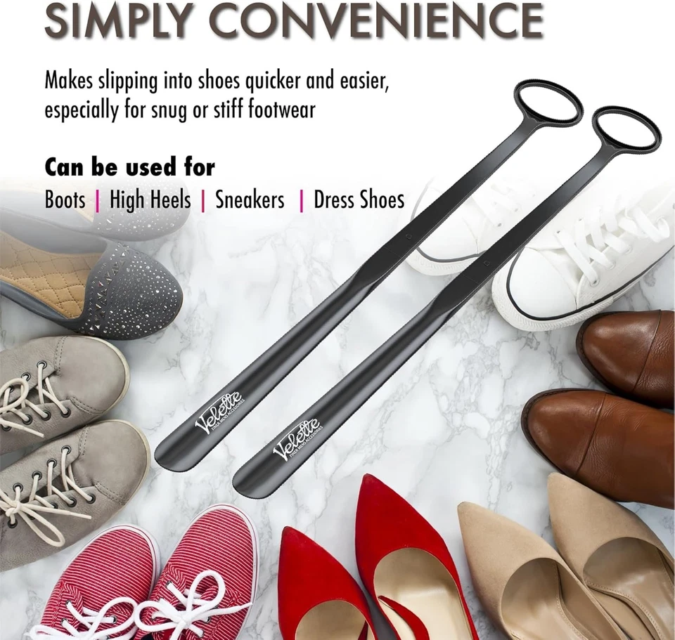 2-Pack 30" Extra Long Shoe Horn - Plastic Shoe Horn Long Handle for Seniors, ... - Image 4 of 4