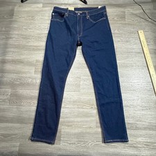 Levis 512 Slim Taper Jeans Mens 36x32 Dark Indigo Blue Stretch Denim NWT