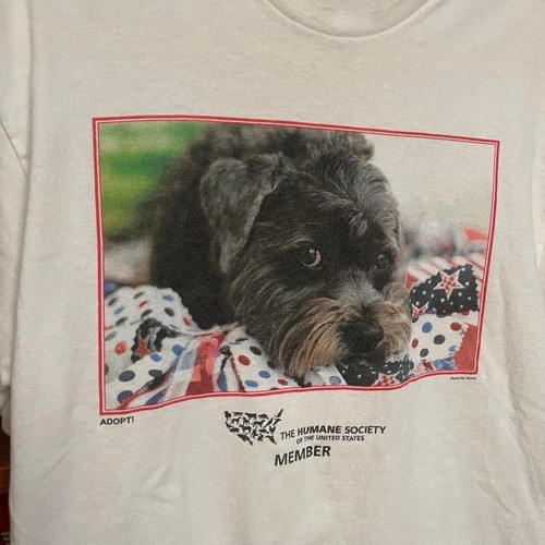 Men’s Y2K dog Humane society adopt t shirt size large - Picture 2 of 4