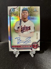 Bryan Acuna 2022 Bowman Chrome 1st Refractor Autograph #261/499 #CPA-BA Twins