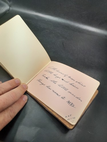 Antiguo libro de autógrafos de los años 20 con mensajes e imágenes foto de pingüinos conmovedores - Imagen 20 de 24