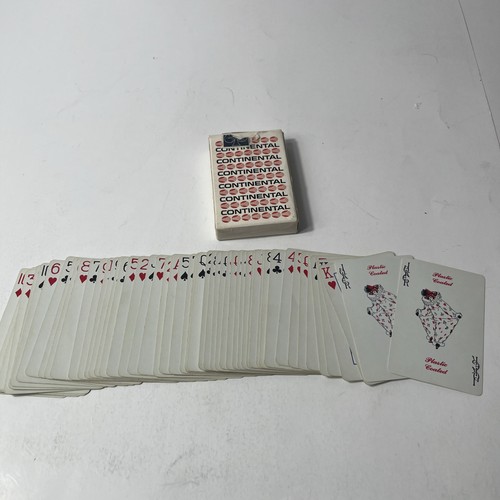 Tarjetas de juego vintage de Continental Airlines usadas - Imagen 7 de 8