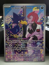 Team Rocket's Murkrow Illustration Rare SV10: Destined Rivals 200/182 NM - Pokem