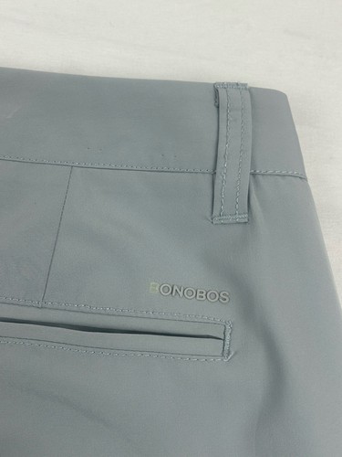 Bonobos Mens Golf Pants Highland Performance 33x27 Slim Fit Gray Shirt Gripping - Picture 10 of 24