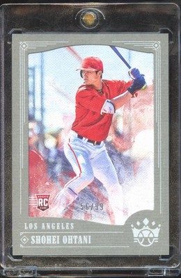 Shohei Ohtani 2018 Diamond Kings Silver Frame RC Rookie 56/99 Dodgers Angels