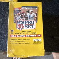 Pro Set 1990 NFL Series II Football Cards Sealed Box Photo Stat Playbook